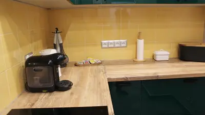 Kuchnia lub aneks kuchenny w obiekcie AP Apartment's Zielony
