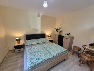 Łóżko lub łóżka w pokoju w obiekcie Noclegi u Agnieszki