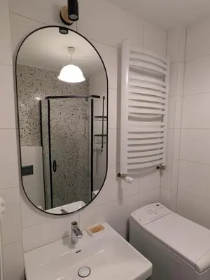 Łazienka w obiekcie Apartament po Stronie gór - stoki narciarskie, kąpielisko, trasy rowerowe