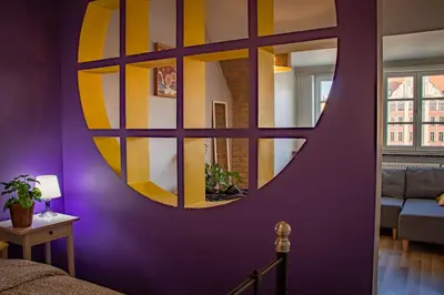 Część wypoczynkowa w obiekcie Zakątek Solny - przytulny apartament z widokiem na Ratusz