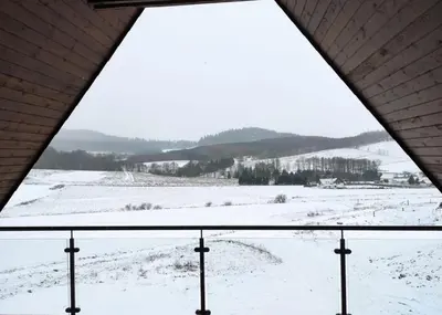Widok na góry z tej willi