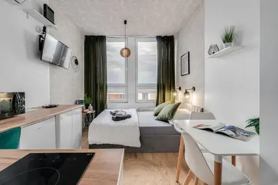 Telewizja i/lub zestaw kina domowego w obiekcie Stylove Sunset