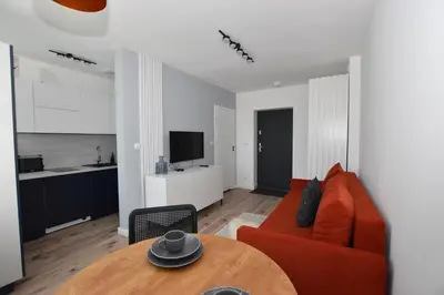 Kuchnia lub aneks kuchenny w obiekcie Apartamenty K1 wi-fi netflix