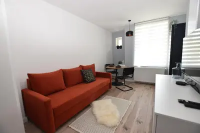 Telewizja i/lub zestaw kina domowego w obiekcie Apartamenty K1 wi-fi netflix