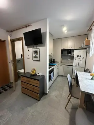 Kuchnia lub aneks kuchenny w obiekcie Apartament Zaciszny Kącik