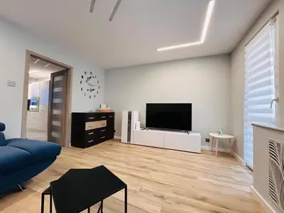 Telewizja i/lub zestaw kina domowego w obiekcie Apartament Stronie Ski & Summer