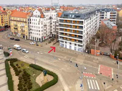 Widok na miasto Wrocław z tego apartamentu