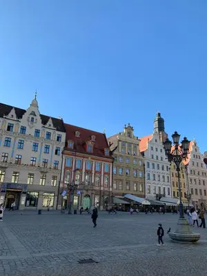 Widok na miasto Wrocław z tego hostelu