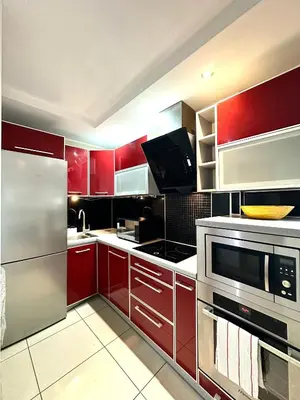 Kuchnia lub aneks kuchenny w obiekcie Chrobrego Apartment - Self check-in 20h - parking