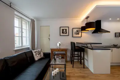 Kuchnia lub aneks kuchenny w obiekcie Perła Rynku - urokliwy apartament w samym centrum