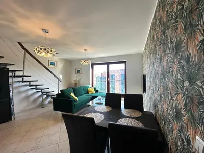 Część wypoczynkowa w obiekcie Apartament Centrum Krawiecka Rynek