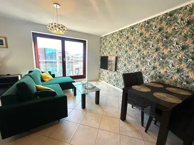 Część wypoczynkowa w obiekcie Apartament Centrum Krawiecka Rynek