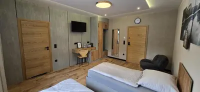 Telewizja i/lub zestaw kina domowego w obiekcie KaMi Self check-in 24 h