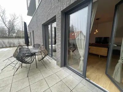Balkon lub taras w obiekcie APARTAMENT POLANICA RESIDENCE Nr 1