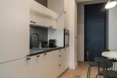 Kuchnia lub aneks kuchenny w obiekcie RentPlanet - Apartamenty Włodkowica