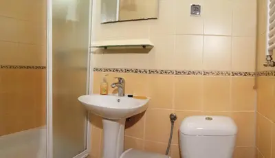 Łazienka w obiekcie Pokoje Gościnne Akacja