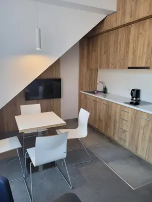 Kuchnia lub aneks kuchenny w obiekcie Aparthotel Apartamenty Czarna Góra 409