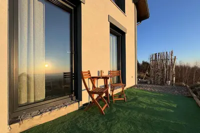 Balkon lub taras w obiekcie Cottage on Kukułka