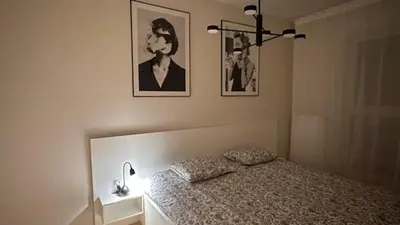 Łóżko lub łóżka w pokoju w obiekcie ONE Apartament WROCŁAW