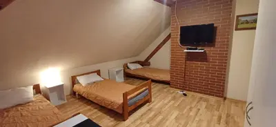 Telewizja i/lub zestaw kina domowego w obiekcie Modrzewie