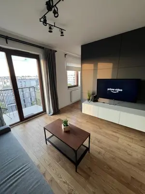 Część wypoczynkowa w obiekcie Cozy Studio Tęczowa