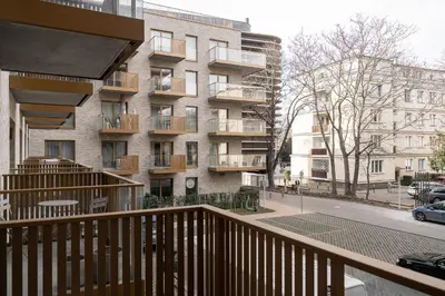 Budynek, w którym mieści się aparthotel