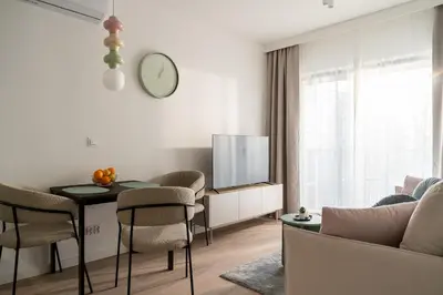 Telewizja i/lub zestaw kina domowego w obiekcie INA Rent - Apartamenty Czysta Delux