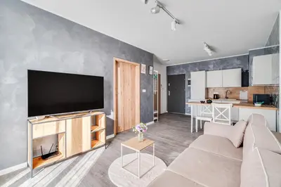 Telewizja i/lub zestaw kina domowego w obiekcie Drabika 46 by Homeprime