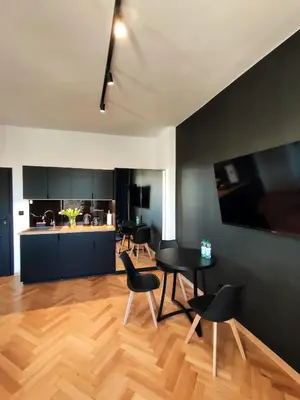 Kuchnia lub aneks kuchenny w obiekcie Apartamenty River View