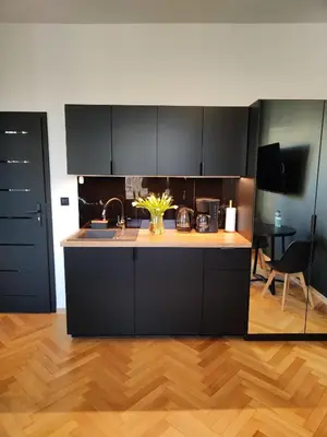 Kuchnia lub aneks kuchenny w obiekcie Apartamenty River View