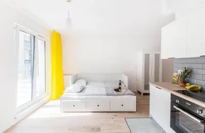 Kuchnia lub aneks kuchenny w obiekcie Yellow Apartment