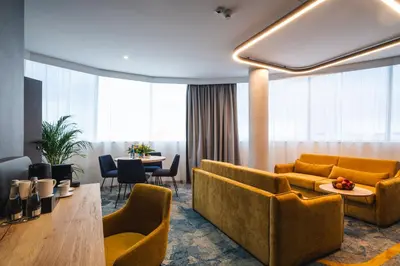 Część wypoczynkowa w obiekcie Focus Hotel Premium Wrocław