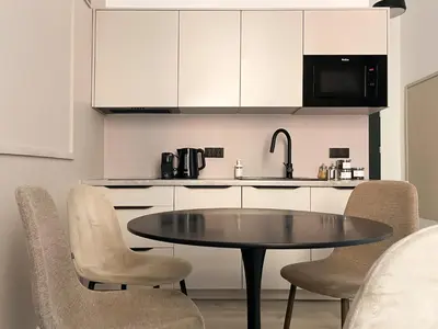Kuchnia lub aneks kuchenny w obiekcie visiting apartments - Leszczyńskiego