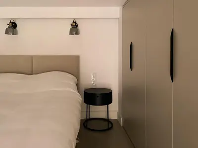 Łóżko lub łóżka w pokoju w obiekcie visiting apartments - Leszczyńskiego