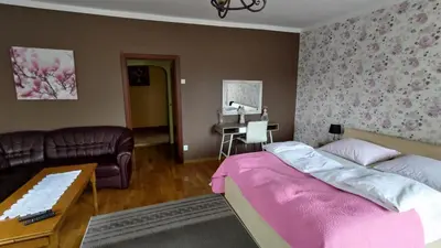Łóżko lub łóżka w pokoju w obiekcie Fajne Miejsce