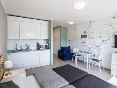 Kuchnia lub aneks kuchenny w obiekcie Apartamenty Czarna Góra Resort - Livigno 1 i 2