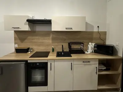 Kuchnia lub aneks kuchenny w obiekcie Apartamenty Stronie - Polna Przystań