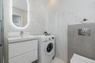 Łazienka w obiekcie Nowoczesny Apartament w Gliwicach z Umeblowanym Balkonem by Noclegi Renters