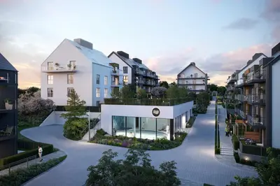 Budynek, w którym mieści się apartament