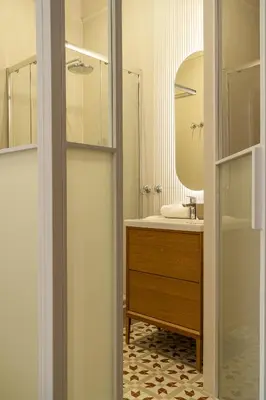 Łazienka w obiekcie RentPlanet - Apartamenty Cybulskiego III