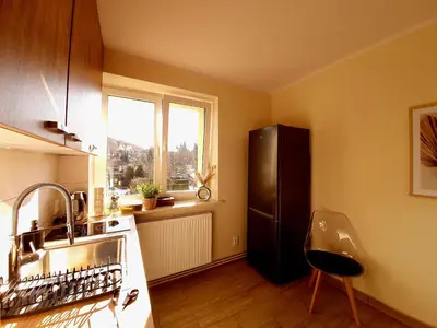 Kuchnia lub aneks kuchenny w obiekcie Apartament Słoneczny