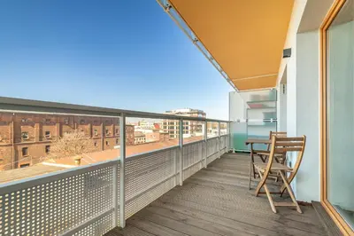 Balkon lub taras w obiekcie Krakowska 39 - B by Homeprime