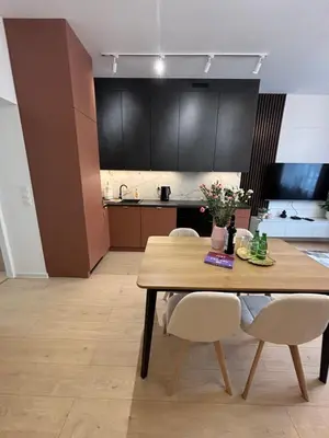 Kuchnia lub aneks kuchenny w obiekcie Mieszkanie dla RODZINY 60m2