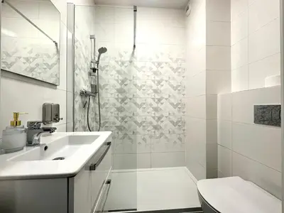 Łazienka w obiekcie Przyjaźni 16 Apt 24 - Self Check-In 20h - Lift