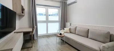 Telewizja i/lub zestaw kina domowego w obiekcie Art Apartaments III
