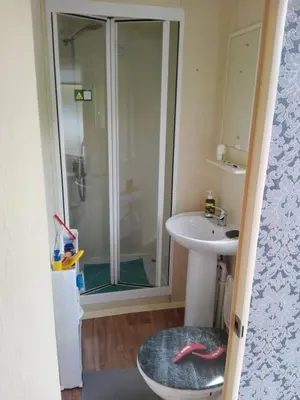 Łazienka w obiekcie Lazurowy Azyl Borzygniew