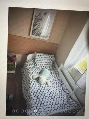 Łóżko lub łóżka w pokoju w obiekcie Lazurowy Azyl Borzygniew