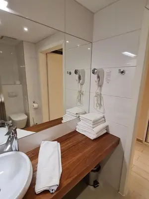 Łazienka w obiekcie Czarna Góra Resort, Apartament z widokiem na góry, Stubai