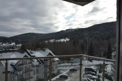 Widok na góry z tego apartamentu