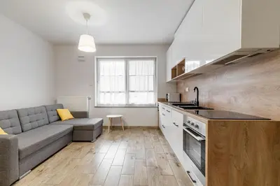 Kuchnia lub aneks kuchenny w obiekcie RentPlanet - Studio Kaszubska